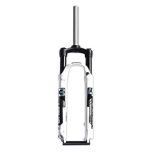 Mountain Bike Fork : NESLIN Mountain bike fork, with adjustable damping system, suitable for mountain bike / XC / ATV, 27.5-White Black