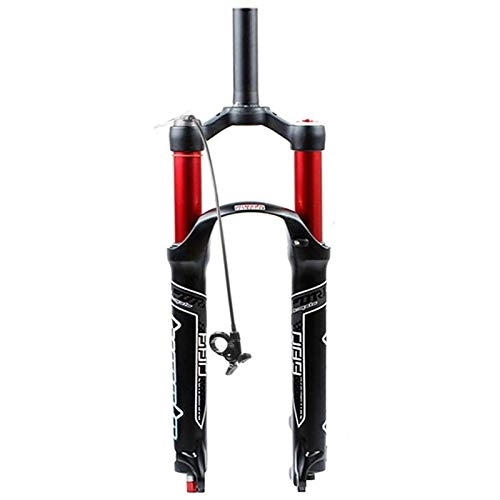 Mountain Bike Fork : NESLIN Mountain bike fork, with adjustable damping system, suitable for mountain bike / XC / ATV, B-Red-26in
