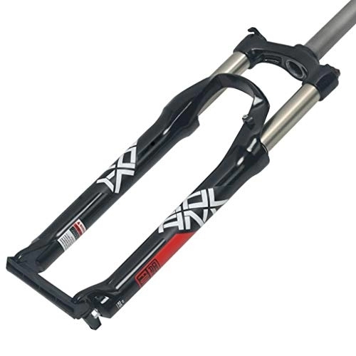 Mountain Bike Fork : NESLIN Mountain bike fork, with adjustable damping system, suitable for mountain bike / XC / ATV, Black Red-29er