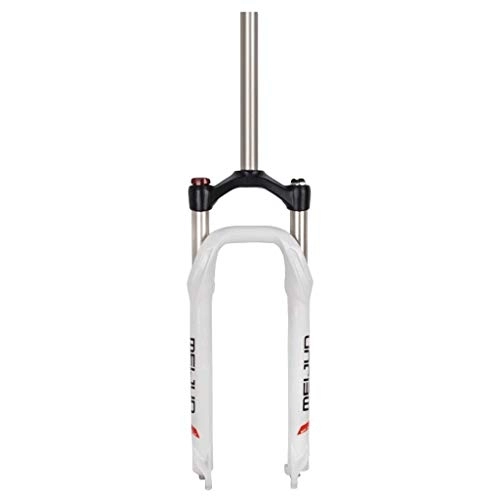 Mountain Bike Fork : NESLIN Mountain bike fork, with adjustable damping system, suitable for mountain bike / XC / ATV, Blanc-26in