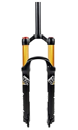 Mountain Bike Fork : NESLIN Mountain bike fork, with adjustable damping system, suitable for mountain bike / XC / ATV, Gold-A-29in