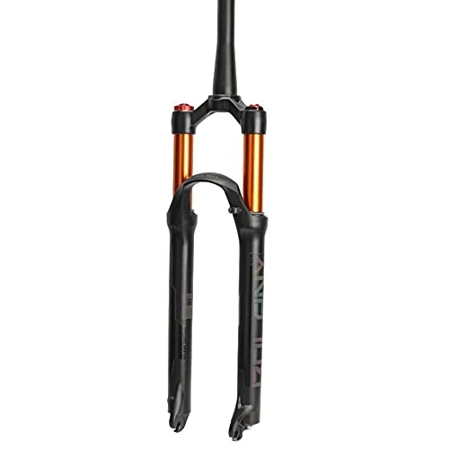 Mountain Bike Fork : NEZIAN 26 27.5 29 Inch Air MTB Suspension Fork Damping Rebound Adjustment Travel 120mm QR 9mm Shoulder Control (Color : Cone tube, Size : 29inch)
