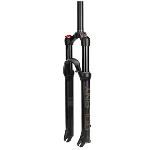 Mountain Bike Fork : NEZIAN Bike Suspension Fork 26, Mountain Bicycle Lightweight Magnesium Alloy 1-1 / 8'' 28.6mm MTB Suspension Lock Shoulder Travel 100mm (Color : A, Size : 29 inch)