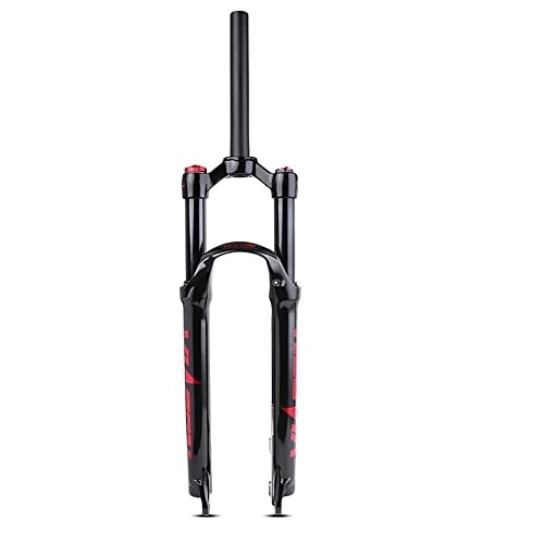 Mountain Bike Fork : NEZIAN Front Suspension Fork Air 26 / 27.5 / 29 Inch Travel 100mm QR 9mm Magnesium Alloy Cycling Accessories Shoulder Control (Color : B, Size : 26 inch)