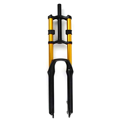 Mountain Bike Fork : NMVB Bicycle Fork 26 / 27.5 / 29er MTB Suspension Air Fork Magnesium Alloy Double Shoulder Air Oil Lock Straight Downhill Fork (Color : Air fork, Size : 26inch)