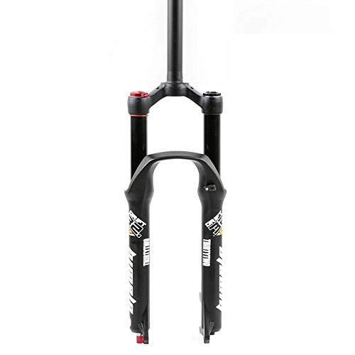 Mountain Bike Fork : NMVB MTB Suspension Air Fork Travel 160mm 26 27.5 29er, Travel 140mm Rebound Adjustment Quick Release QR Tapered Straight Tube (Color : Straight A, Size : 29INCH)
