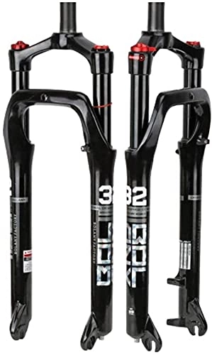 Mountain Bike Fork : NYZXH Bicycle Fork 26 Inch Bicycle Suspension Fork, Mtb Air Suspension Fork, Air Suspension Bicycle Fork Bike Forks Snow Bike Fork 1-1 / 8" Suspension Travel 115Mm For 4.0" Tires Hub Spacing 135Mm TT