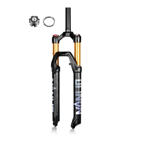 Mountain Bike Fork : OMDHATU MTB Air Suspension Fork 26 / 27.5 / 29" Damping Adjustment 1-1 / 8" Straight HL / RL 100mm Travel Mountain Bike Air Forks Disc Brake Front Fork For XC QR 9 * 100mm (Color : HL, Size : 26 inch)