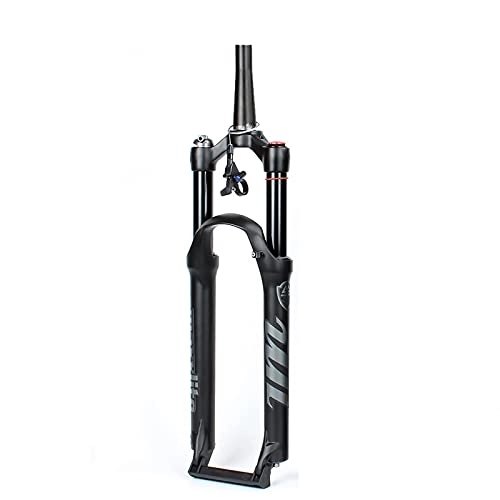 Mountain Bike Fork : OONYGB Mountain Bike Suspension Fork, 26 27.5 29 InchBicycle Fork, Tapered Tube 28.6mm QR 9mm, Travel 120mm, Light Off-road Bicycle Front Fork with Damping, Wire control lock function.