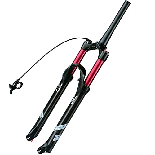 Mountain Bike Fork : OUUUKL MTB Front Fork 26 27.5 29 Inch, Bicycle Suspension Forks 1-1 / 8 ” Remote Lockout Fork QR 9mm Hub Spacing 100mm Rebound Adjust Bike Absorber Travel 140mm