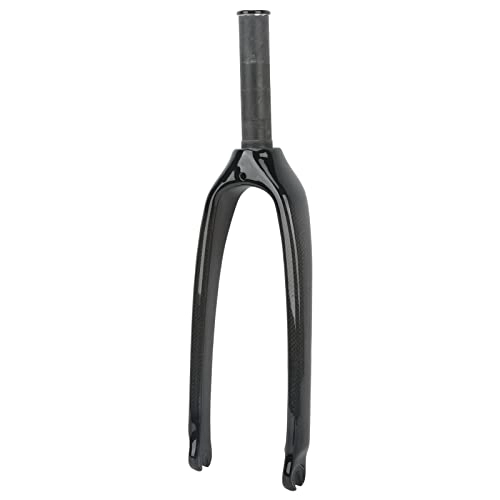 Mountain Bike Fork : Pasamer Carbon Fiber Front Fork 28.6mm Straight Tube 20 Inch 3K Lightweight Mountain Bike Front Fork For Folding Bike