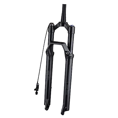 Mountain Bike Fork : Perfeclan Mountain Front Fork Bicycle Forks Magnesium Alloy Aluminum Alloy Bike Air Fork Bicycle Shock Absorber Front Fork for Replacement, Line Control, 27.5inch Tapered