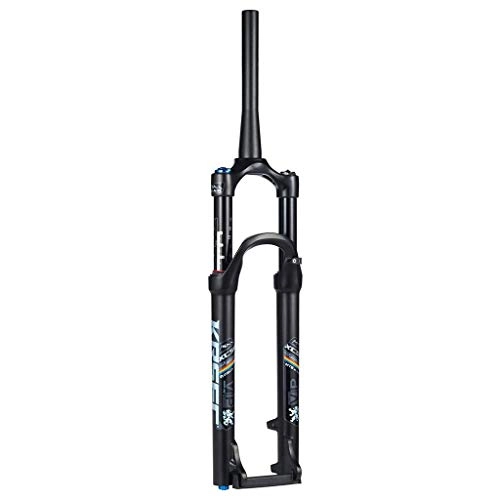 Mountain Bike Fork : pianaiBB Cycling Forks Mtb Double Chamber Suspension Fork, Cycling Air Fork 26" / 27.5 / 29 Inch Disc Brake Damping Adjustment Cone Tube 1-1 / 8" Travel 100Mm
