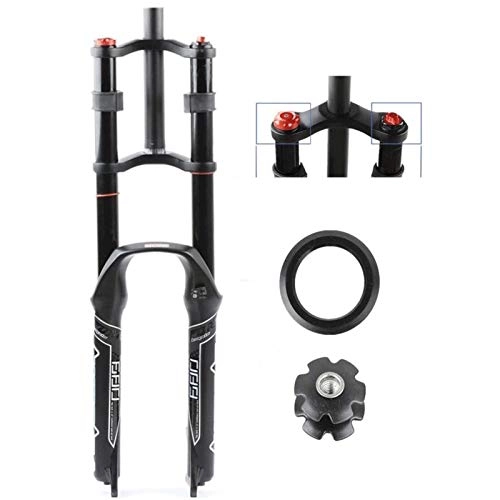 Mountain Bike Fork : pianaiBB Dh Bicycle Shock Absorber Mtb Bicycle Fork 26 27.5 29 Inch Straight & Cone Fast Release Ultralight Oil Damping Travel 135Mm
