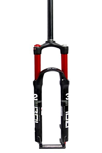 Mountain Bike Fork : putao Suspension Fork Ultralight Bicycle Suspension Fork 26 / 27.5 / 29 In Mountain Bike Fork Air Damping MTB Straight 1-1 / 8" Double Air Valve Travel 100mm Disc Brake HL QR 9mm 1650g Bicycle Accessories