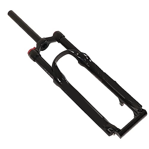 Mountain Bike Fork : Pwshymi Bicycle Suspension Fork, Manual Lockout, Straight Black Tube, Aluminum Alloy, 27.5 Inch Bicycle Front Fork for Safe Cycling