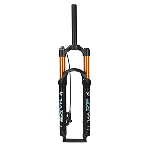 Mountain Bike Fork : Qalabka Mountain Bike Air Suspension Front Fork with Wire Remote Control Lock MTB Bicycle Straight Tube Front Fork