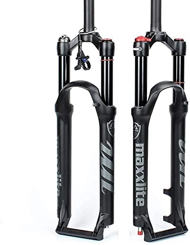 Mountain Bike Fork : qaqy Bicycle Fork 26"27.5" 29 Inch Bicycle Suspension Fork Bicycle Hub 120mm Air Fork Bicycle Suspension Front Fork Mountain Bike Bike Fork (Color : Straight line control, Size : 29 inches)