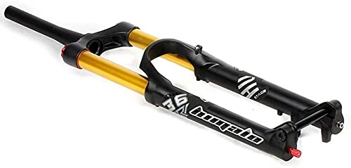Mountain Bike Fork : QDY -DH AM Mountain Bike Suspension Fork 27.5 29 Inch Suspension Travel 180 Mm Thru Axle 15 X 110 Mm, 1-1 / 2 Inch Conical Tube with Damping Adjustment Bicycle Front Wheel Fork, gold, 27.5