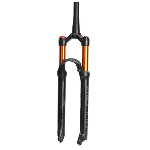 Mountain Bike Fork : QFWRYBHD MTB Bicycle Air Fork Supension Rebound Adjustment 26 / 27.5 / 29er Lock Straight Tapered Mountain Fork For Bike Accessories (Color : B, Size : 26 inches)