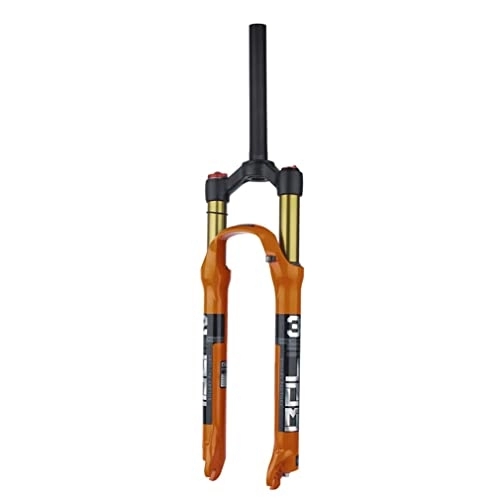 Mountain Bike Fork : QHIYRZE 26 / 27.5 / 29 Mountain Bike Air Suspension Fork Travel 100mm 1-1 / 8 Straight MTB Fork QR 9mm Bicycle Front Fork Manual / Remote (Color : Manual, Size : 26'')