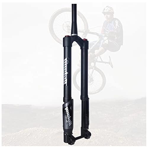 Mountain Bike Fork : QHIYRZE Downhill Mountain Bike Suspension Fork 26 27.5 29 Inch DH MTB Inverted Air Fork Travel 150mm Adjustable Rebound Tapered Front Fork Thru Axle Boost 15x110mm (Color : Manual)
