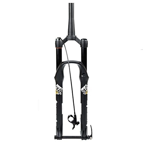 Mountain Bike Fork : QHY Cycling Suspension forks MTB Fork 26 27.5 29 Inch Downhill Fork Mountain Bike Suspension Fork Air Damping Disc Brake Bicycle Fork Cone 1-1 / 2" Through Axle 15mm HL / RL Travel 135mm