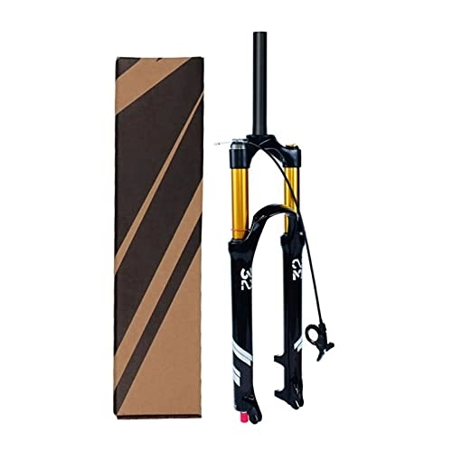 Mountain Bike Fork : QHYXT Air Fork Bicycle Absorber Air Fork, 26 / 27.5 / 29in Straight Tube / Cone Tube Wire Control, Damping Adjustment Disc Brake Travel 120mm MTB Fork Suspension