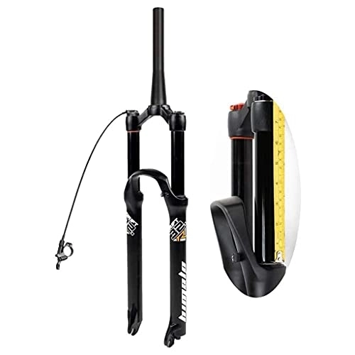 Mountain Bike Fork : QHYXT Bicycle Air Suspension Front Forks, 2627.529 Inch MTB Fork, Travel 160mm for XC Offroad, Mountain Bike, Downhill Cycling