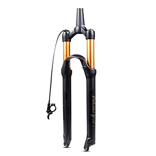Mountain Bike Fork : QHYXT Mountain Bike Air Suspension Fork, 26 / 27.5 / 29 Inch Disc Brake Travel 100mm Damping Adjustment Bicycle Accessories Tapered Tube