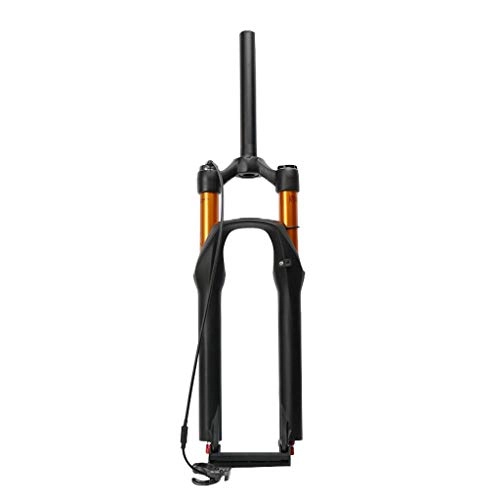 Mountain Bike Fork : QIANGU 27.5 Inches Double Chamber Mountain Bike Gas Fork, Damping Wire Control Stroke 120 Scale Bicycle Front Fork (Size : 27.5in)