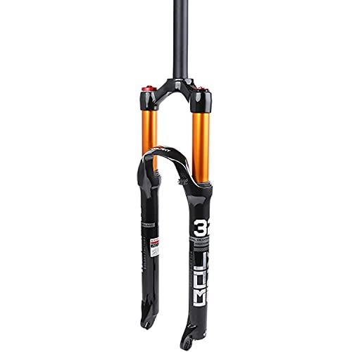 Mountain Bike Fork : QIANGU MTB Bike Front Forks 26 / 27.5 / 29 Inch Air Mountain Bicycle Suspension Fork Straight Tube 1-1 / 8" HL Front Fork QR 9 Mm Travel 100mm Disc Brakes Manual Lockout (Size : 29 inch)