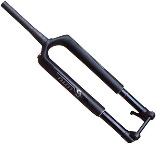 Mountain Bike Fork : QIANMEI bicycle shock absorber fork 26 / 27.5 / 29 Inch MTB Air Suspension Forks Disc Brake 1-1 / 2 Bicycle Front Fork With Damping 100mm Travel 15mm Thru Axle Manual HL Unisex 1820g (Size : 29'')