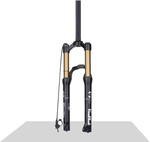 Mountain Bike Fork : QIANMEI bike forks 24 Inch Mountain Bike Suspension Fork ，MTB Air Fork 120mm Travel Straight Tube Front Fork ，Manual / Remote Lockout ，Ultralight Durable Front Suspension Fork (Color : Remote)