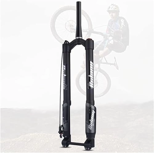 Mountain Bike Fork : QIANMEI bike forks 26 27.5 29 Inch DH MTB Inverted Air Fork， Downhill Mountain Bike Suspension Fork Travel 150mm Adjustable Rebound Tapered Front Fork Thru Axle Boost 15x110mm (Color : Remote)