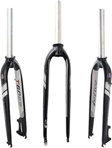 Mountain Bike Fork : QIANMEI bike forks 26 / 27.5 / 29'' MTB Fork Ultralight Aluminum Alloy Bicycle Rigid Fork Disc Brake 1-1 / 8 Straight Tube Front Fork QR 9mm Disc Brake ，Fit Mountain / Road Bike (Color : Black 29'')