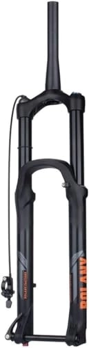 Mountain Bike Fork : QIANMEI bike forks 27.5 / 29 Inch Mountain Bike Air Suspension Forks， Travel 160mm XC / AM Bicycle Front Fork Rebound Adjust 1-1 / 2'' Tapered Thru Axle MTB Front Fork (Color : Schwarz, Size : 27.5'')