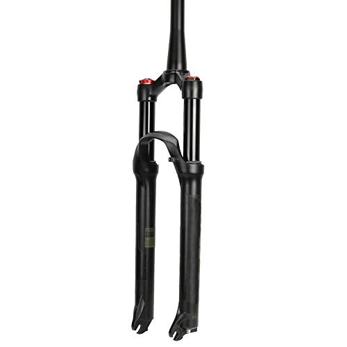 Mountain Bike Fork : QQKJ MTB Bike Air Fork Supension Rebound Adjustment 26 / 27.5 / 29er Lock, Straight Tapered Mountain Fork For Bicycle Accessories, ConeTube29