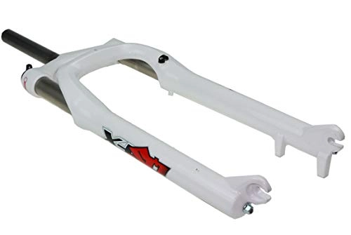 Mountain Bike Fork : QSFX Aluminium 26" Mountain / Snow Bike Front Forks 1 1 / 8" Threadless (White)