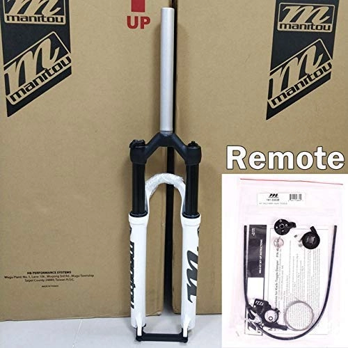 Mountain Bike Fork : QWE Bike Fork 26 27.5 29er Mountain Mtb Bicycle Fork Oil And Gas Fork Different, Bicycle Accessories DOISLL (Color : 26WT Straight remote)