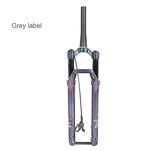 Mountain Bike Fork : QXFJ 27.5 / 29 Inch Mountain Bike Front Fork Bicycle MTB Fork, Barrel Shaft / Wire Control / Air Fork / Standpipe 28.6 * 39.8 * 230mm / Stroke 100mm / Opening Barrel Shaft 100 * 15MM / With Barrel Shaft