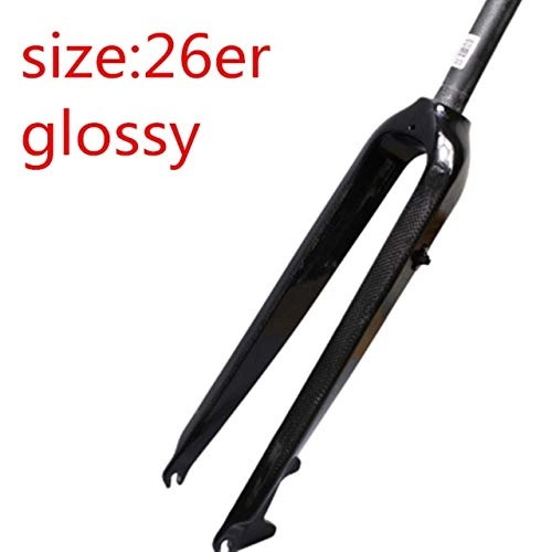 Mountain Bike Fork : QYLOZ Outdoor sport EC90 New Version Full Carbon Fiber Carbon Forks Mountain / Road Bicycle Forks Carbon Fork Bicycle Accessories Front Forks (Color : Red)