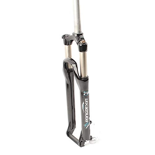 Mountain Bike Fork : QZF MTB Suspension Fork Bike Air Fork with Shoulder Control Damping Strong Stable Easy Install Smooth Driving for Bicycle 26inch Aluminum Alloy