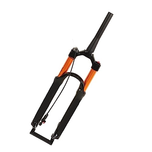Mountain Bike Fork : RiToEasysports Mountain Front Fork, 26in Golden Bicycle Shock Absorber Front Fork 26 Tapered Tube Remote Lockout