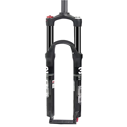 Mountain Bike Fork : RMBDD 26 / 27.5 / 29 Inch Air Mountain Bike Front Fork MTB Disc Bicycle Suspension Forks with Rebound Adjustment Straight Tube Shoulder Control 100mm Travel Damping for Bicycle Accessories