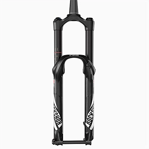 Mountain Bike Fork : Rock Shox My16 Pike RCT3 29-inch Maxlelite 15 Solo Air 160 Diffusion Crown Adjuster Alum Str Tapered 46 Off-Set Disc with Service Kit and Shock Pump - Black