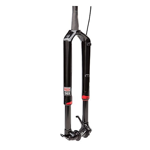 Mountain Bike Fork : Rock Shox My16 Rs1 Acs Solo Air 120 27.5-inch Predictive Sterring Gloss Black / Red, Fast Black Accelerator Xloc Remote Right Carbon Str Tapered with Service Kit, Bleed Kit and Shock Pump