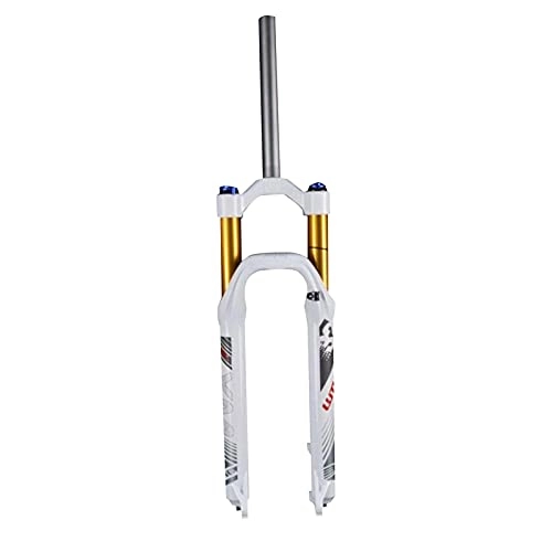 Mountain Bike Fork : RTYUIO 26 / 27.5 / 29inch Suspension Forks, Adjustable Damping Air Fork Stroke 120mm MTB Front Suspension Forks 1-1 / 8” (White 29 inch)