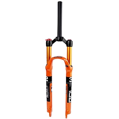 Mountain Bike Fork : RZM Mountain Bike Suspension Fork, Straight / conical QR 9mm Travel 120 Mm Mountain Bike Fork Ultra Light Alloy Air Fork 1-1 / 8 Inch- (Color : Straight Manual, Size : 29 inches)