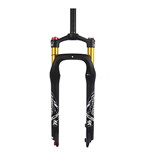 Mountain Bike Fork : SASCD 120mm Suspension Fork 26 * 4.0" Disc Brake Fat Bike MTB Bike Air Fork 9mm mountain bike brake forks (Color : 26 4.0)